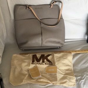 Michael Kors large grey tote bag